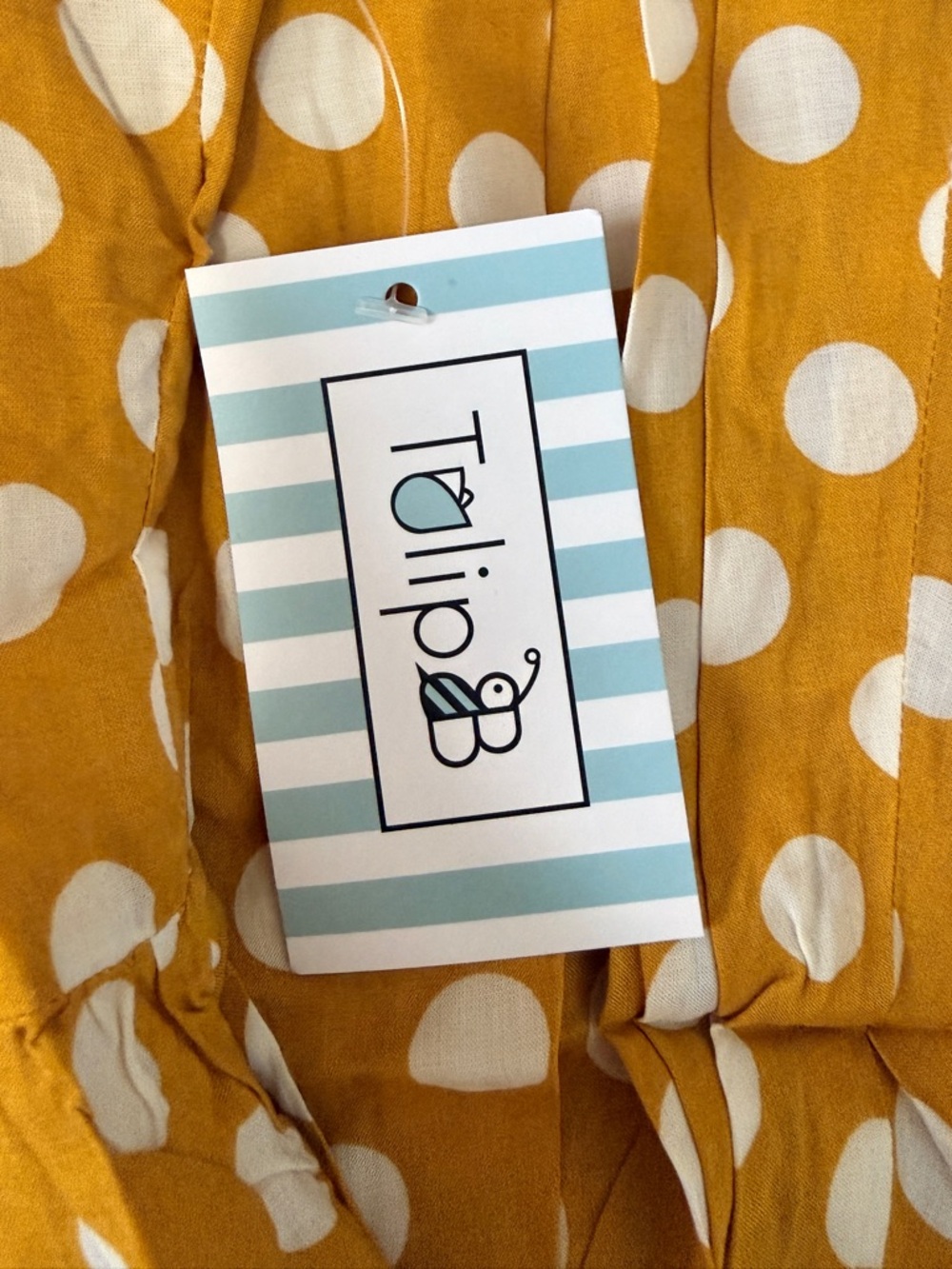 NWT Yellow Polka Dot Dress NWT L Retro Pinup inspired - Picture 6 of 9